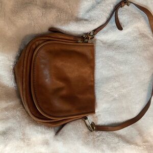 Fossil Brown Leather Shoulder Bag